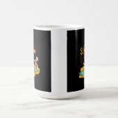 Sun Life met een Skelet Sunning op een Koffiemok (Center)