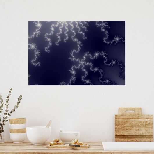 Sun Lightning - Fractal Poster (Keuken)