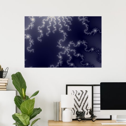 Sun Lightning - Fractal Poster (Thuiskantoor)