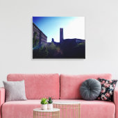 SUN LIT MILL CITY LOWELL WRAPPED CANVAS PRINT (Insitu (Woonkamer))