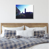 SUN LIT MILL CITY LOWELL WRAPPED CANVAS PRINT (Insitu (Slaapkamer))