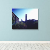 SUN LIT MILL CITY LOWELL WRAPPED CANVAS PRINT (Insitu (Houten vloer))