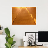 Sun-lit Stappen Poster (Thuiskantoor)