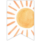 Sun Little Sunshine Rainbow Happy Birthday Vlaggetjes (Eerste vlag)