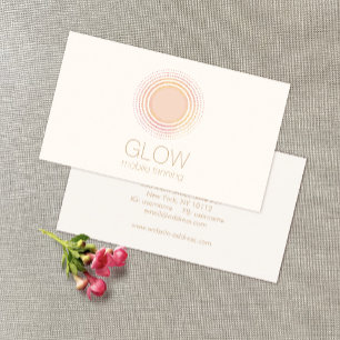 Sun Logo Mobile Spray Tanning Salon Visitekaartje
