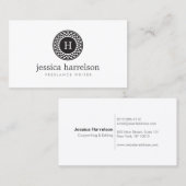 SUN LOGO MONOGRAM VISITEKAARTJE (Voorkant / Achterkant)