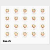 Sun Logo Ronde Sticker (Vel)