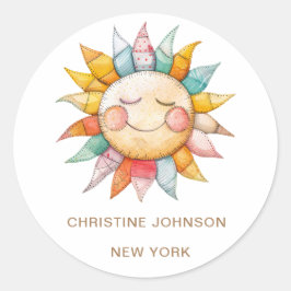 Sun Logo Ronde Sticker