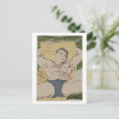 Sun Lounger Briefkaart (Staand voorkant)