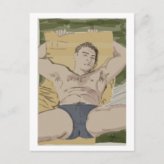 Sun Lounger Briefkaart (Voorkant)