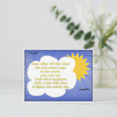 Sun Love for Earth van Hafiz Briefkaart (Staand voorkant)