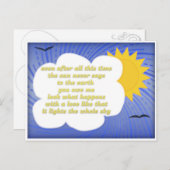 Sun Love for Earth van Hafiz Briefkaart (Voorkant / Achterkant)