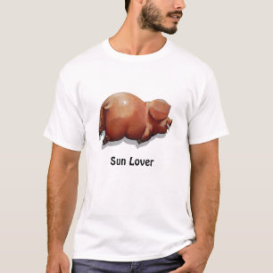 Sun Lover: Roosteren van varkens in zonneschijn: l T-shirt