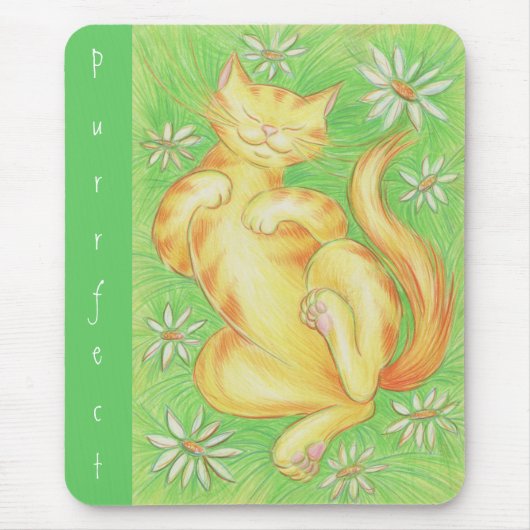 Sun Lover'Purrfect mousepad Muismat (Voorkant)