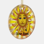 Sun Loves Moon Keramisch Ornament (Rechts)