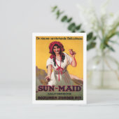 Sun-Maid California Raisin Poster Briefkaart (Staand voorkant)