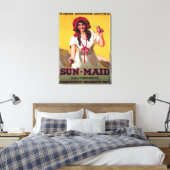 Sun-Maid California Raisin Poster Canvas Afdruk (Insitu (Slaapkamer))