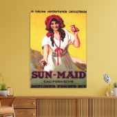 Sun-Maid California Raisin Poster Canvas Afdruk (Insitu (Woonkamer))