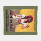 Sun-Maid California Raisin Poster Fleece Deken (Voorkant (Horizontaal))