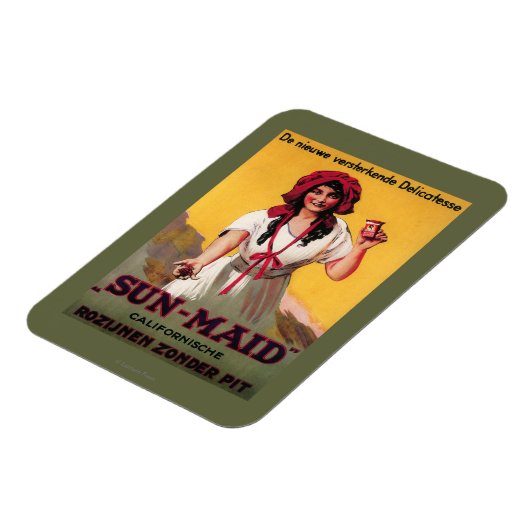 Sun-Maid California Raisin Poster Magneet (Linkerzijde)