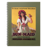 Sun-Maid California Raisin Poster Notitieboek (Voorkant)
