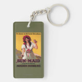 Sun-Maid California Raisin Poster Sleutelhanger (achterkant)