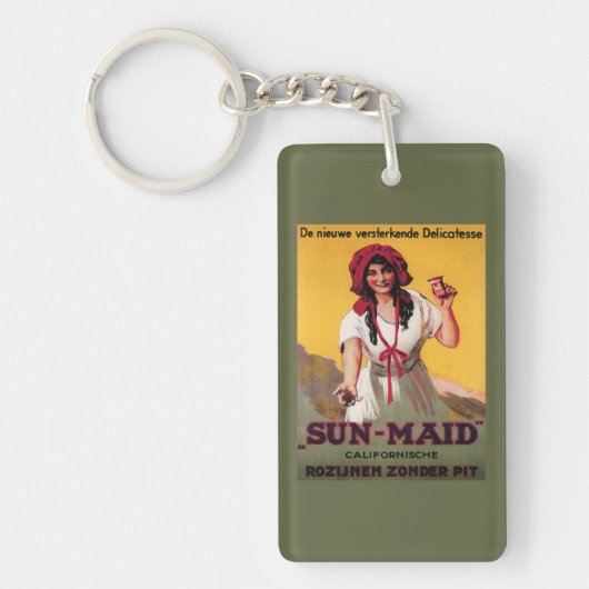 Sun-Maid California Raisin Poster Sleutelhanger (Voorkant)