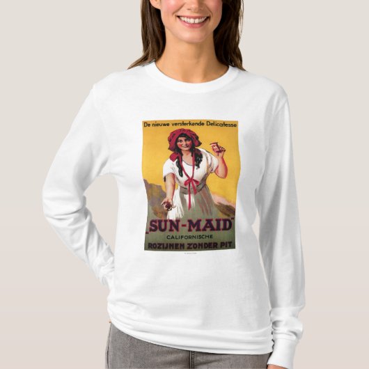 Sun-Maid California Raisin Poster T-shirt (Voorkant)