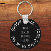 Sun Maiden Total Solar Eclipse Tekst toevoegen Eve Sleutelhanger (Achterkant)