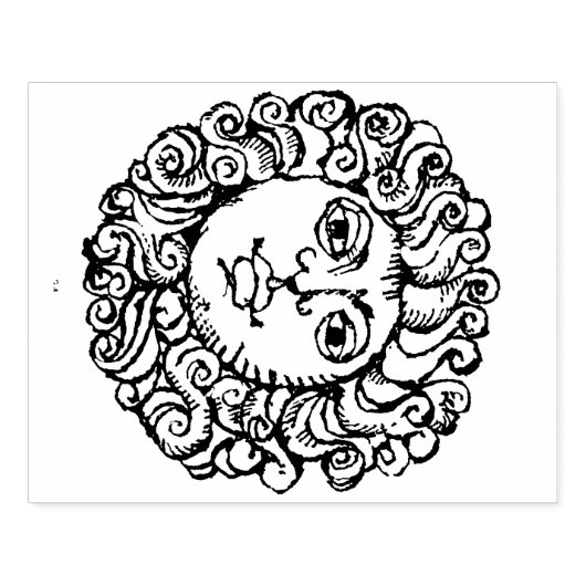 Sun Man Ontwerp Stempel Gereedschap (Afrduk)