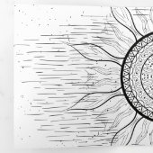 Sun Mandala 1 Drieluik Wenskaart (Binnenzijde eerst)