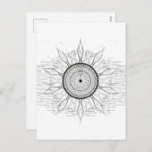 Sun Mandala 1 Feestdagenkaart (Voorkant / Achterkant)