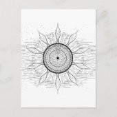 Sun Mandala 1 Feestdagenkaart (Voorkant)