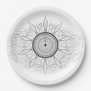 Sun Mandala 1 Papieren Bordje