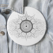 Sun Mandala 1 Ronde Button 6,0 Cm (In situ)