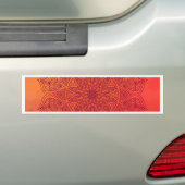 Sun mandala bumpersticker (Op auto)
