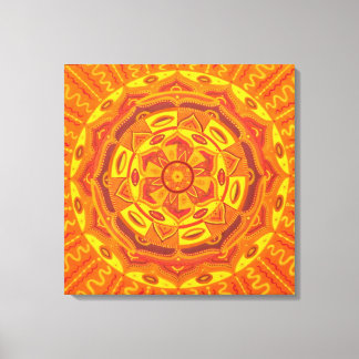 Sun Mandala Canvas Afdruk