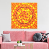 Sun Mandala Canvas Afdruk (Insitu (Woonkamer))