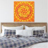Sun Mandala Canvas Afdruk (Insitu (Slaapkamer))