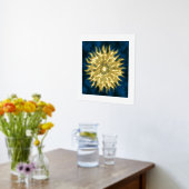 Sun Mandala Gold Foil Art Print (Laag (Keuken))