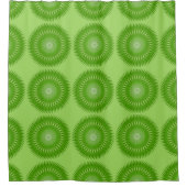Sun Mandala green Douchegordijn (Voorkant)
