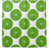 Sun Mandala green Douchegordijn (Voorkant)
