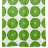 Sun Mandala green Douchegordijn (Voorkant)