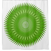 Sun Mandala green Douchegordijn (Voorkant)