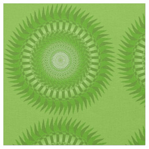 Sun Mandala green Stof