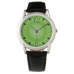 Sun Mandala groen Horloge