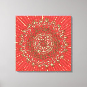 Sun Mandala - Ingewikkeld Canvas