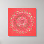 Sun Mandala - Ingewikkeld Canvas Afdruk (Voorkant)