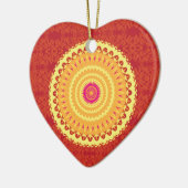Sun Mandala Keramisch Ornament (Links)