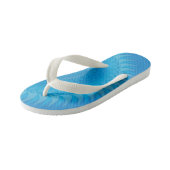 Sun Mandala Light blue Kinder Teenslippers (Schuin)
